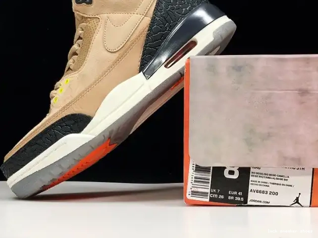 Cheap LUCY JTH Jordan 3 Air Beige Bio AV6683-200 0602